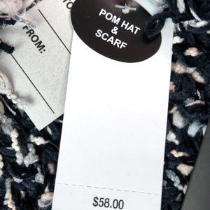 Steve Madden Accessories - Steve Madden Scarf & Hat Gift Set Winter Pom Pom Steve Madden Accessories - Steve Madden Scarf & Hat Gift Set Winter Pom Pom